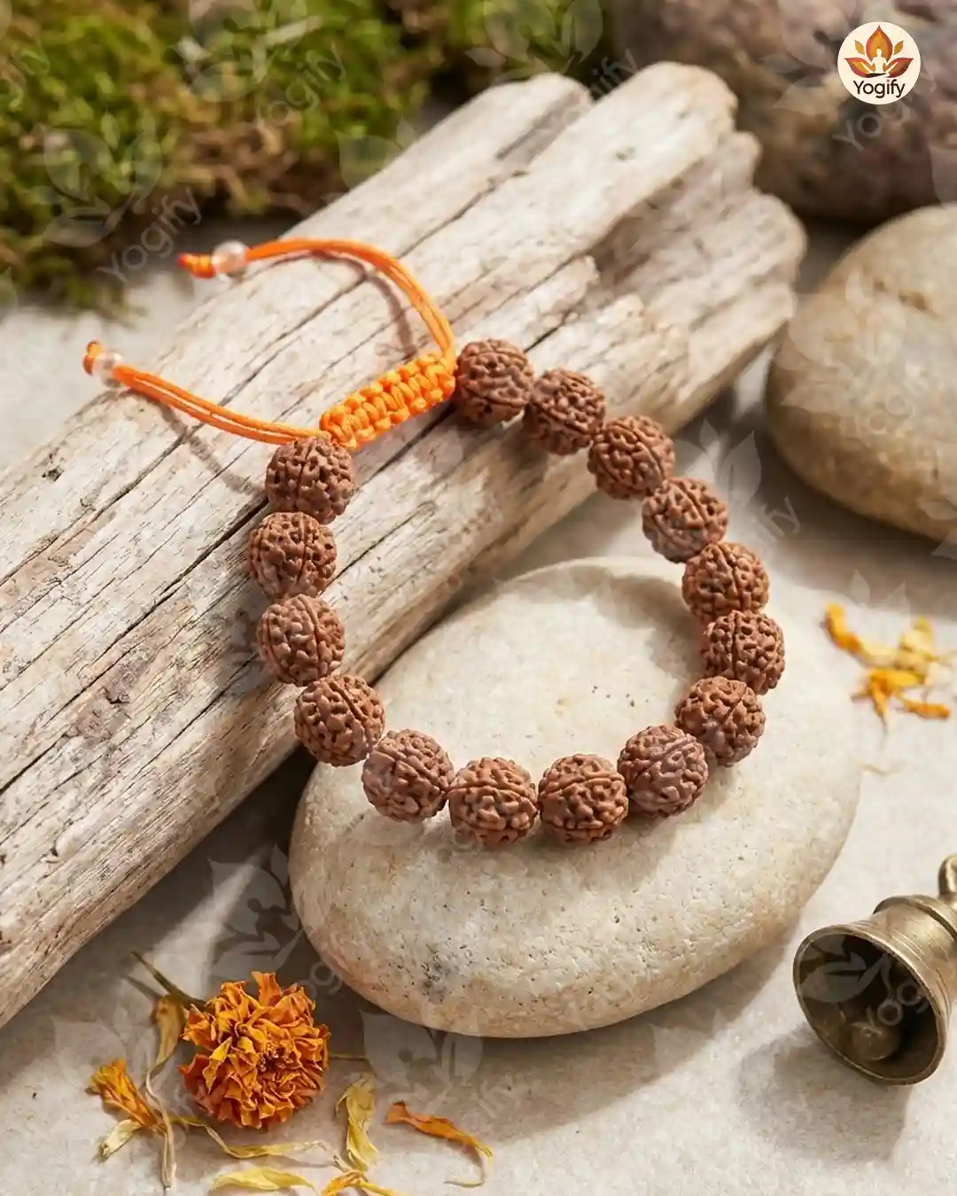 Rudraksha Bracelet - Adjustable - 8 mm