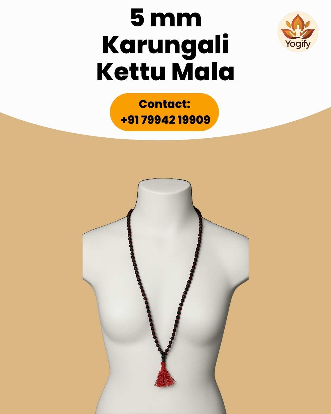 5 mm Karungali Kettu Mala