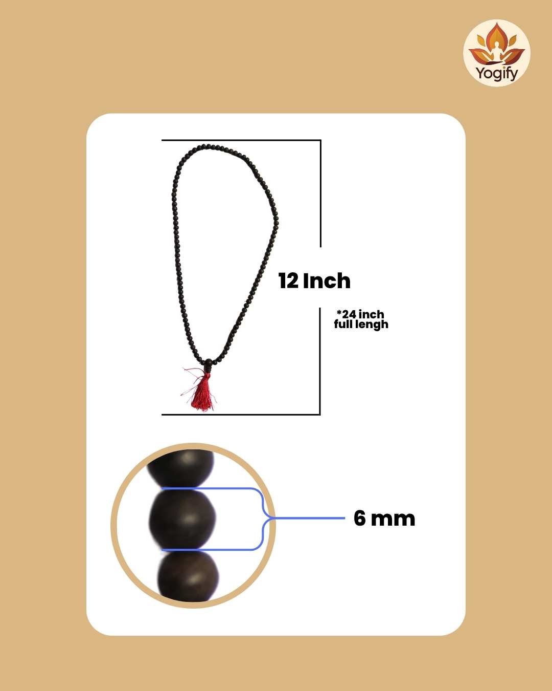 6 mm Karungali Mala